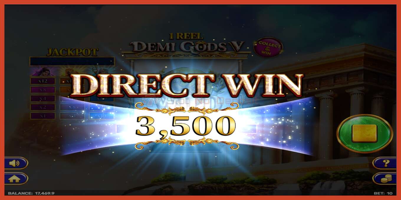 Slot screenshot: 1 Reel - Demi Gods V no deposit, number - 4