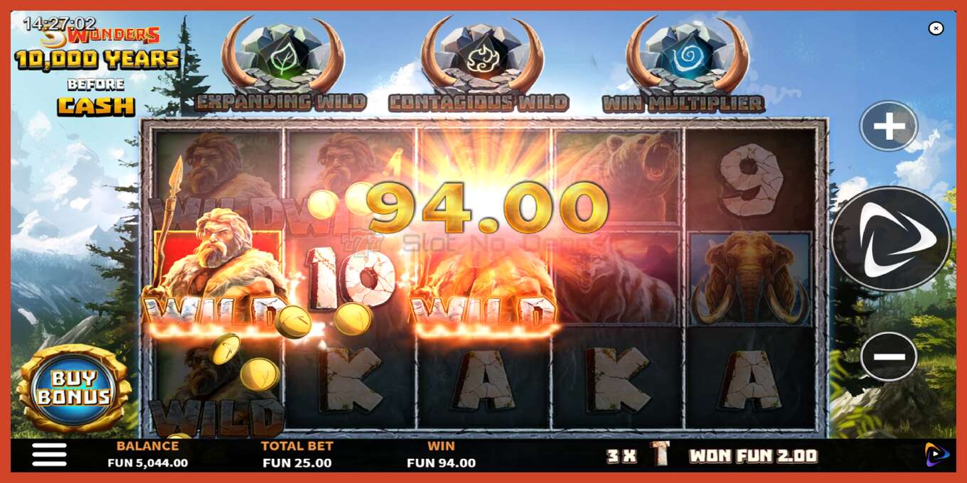 Slot screenshot: 10000 Years Before Cash no deposit, number - 3