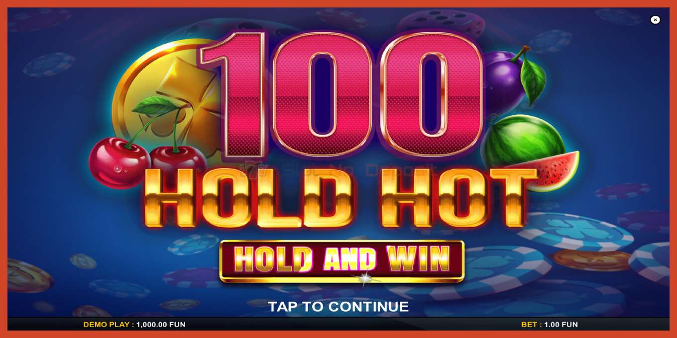 Slot screenshot: 100 Hold Hot Hold and Win bez depozita, broj - 1