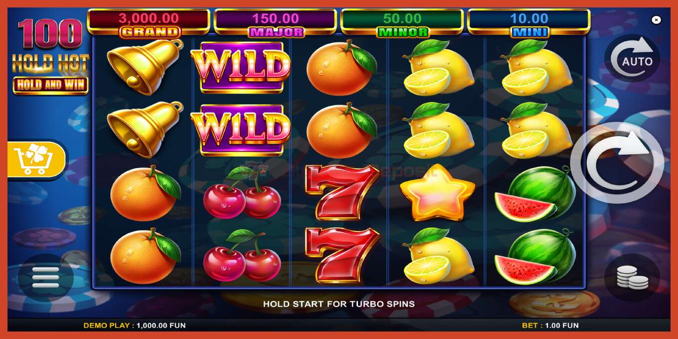 Slot screenshot: 100 Hold Hot Hold and Win bez depozita, broj - 2