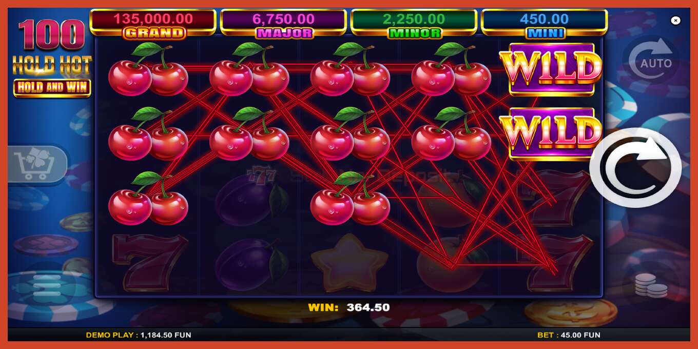 Slot screenshot: 100 Hold Hot Hold and Win bez depozita, broj - 3