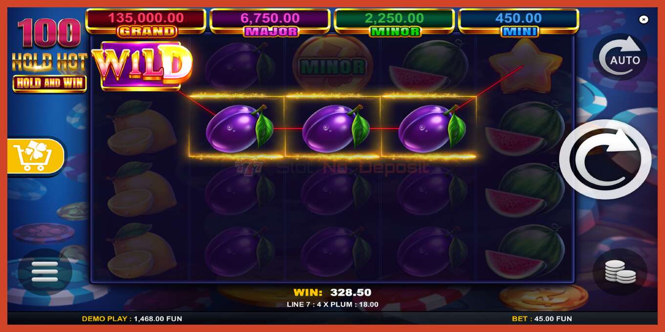 Slot screenshot: 100 Hold Hot Hold and Win bez depozita, broj - 4