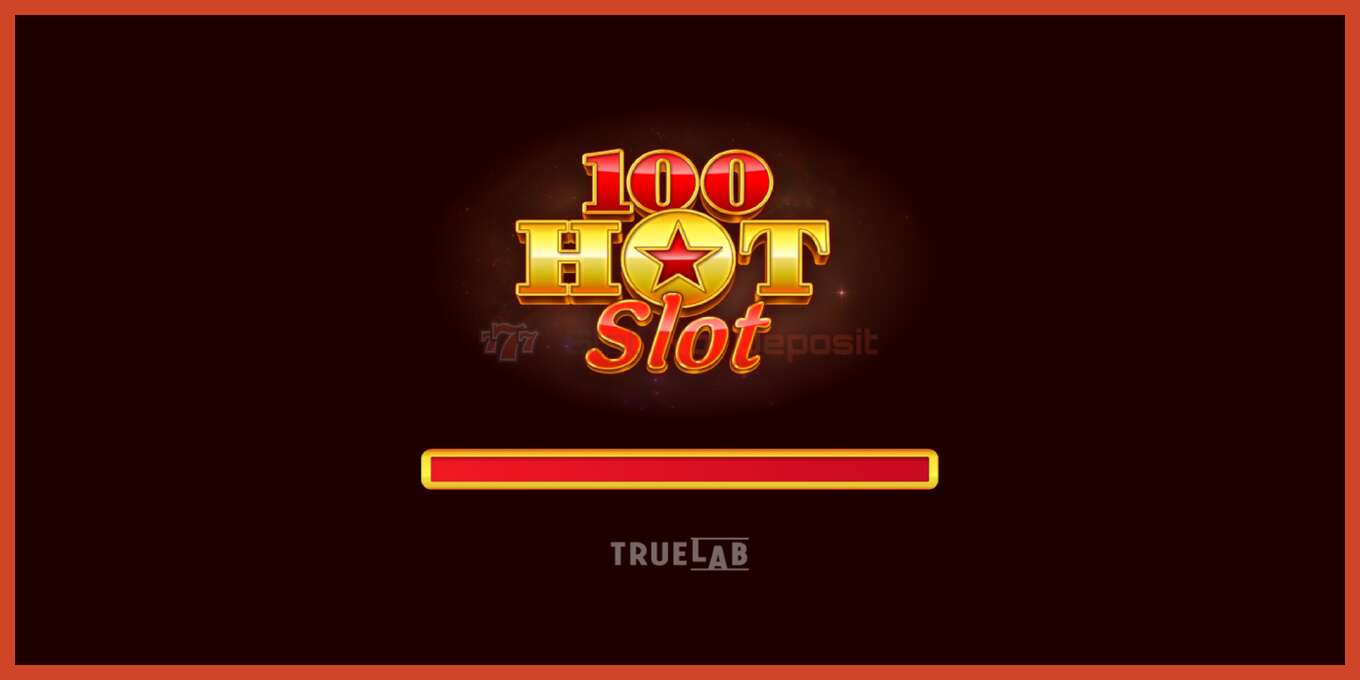 老虎机截图: 100 Hot Slot 没有押金, 数字 - 1