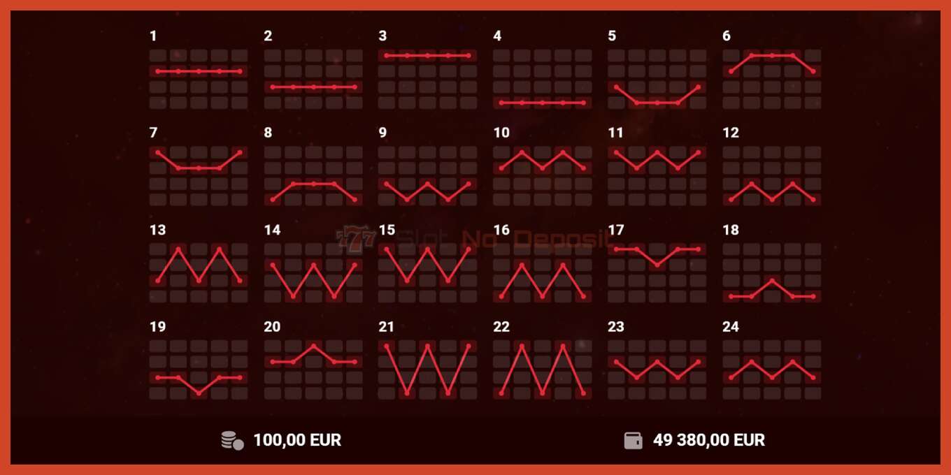 老虎机截图: 100 Hot Slot 没有押金, 数字 - 6