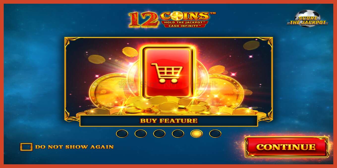 Снимак екрана слота: 12 Coins Grand Gold Edition Score The Jackpot без депозита, број - 1