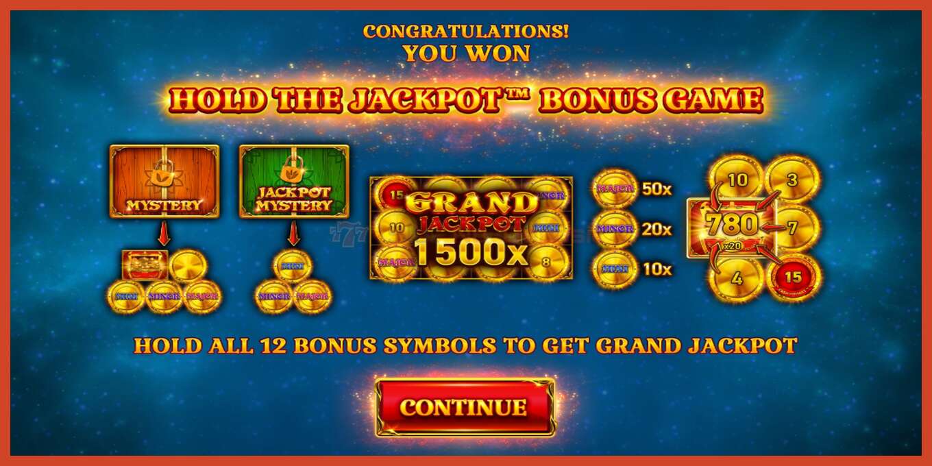 Снимак екрана слота: 12 Coins Grand Gold Edition Score The Jackpot без депозита, број - 3