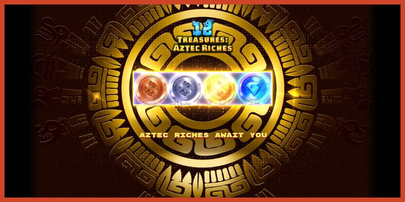 Slot screenshot: 12 Treasures: Aztec Riches no deposit, number - 1