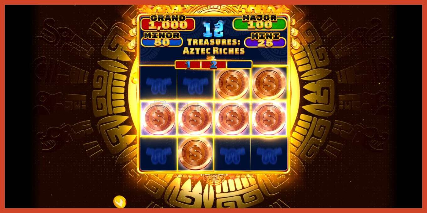 Slot screenshot: 12 Treasures: Aztec Riches no deposit, number - 3