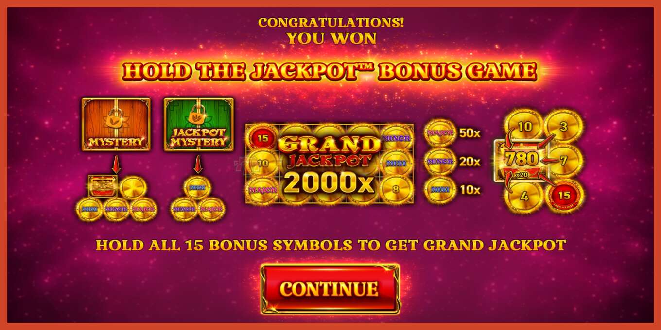 Slot screenshot: 15 Coins Grand Gold Edition Score The Jackpot no deposit, number - 3