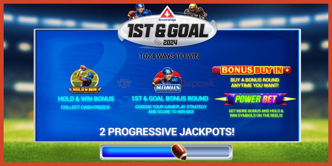 Slot screenshot: 1st & Goal no deposit, number - 1