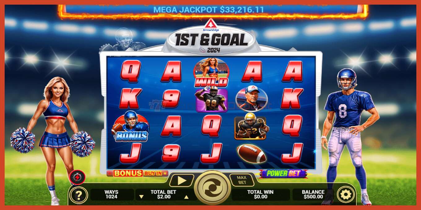 Slot screenshot: 1st & Goal no deposit, number - 2