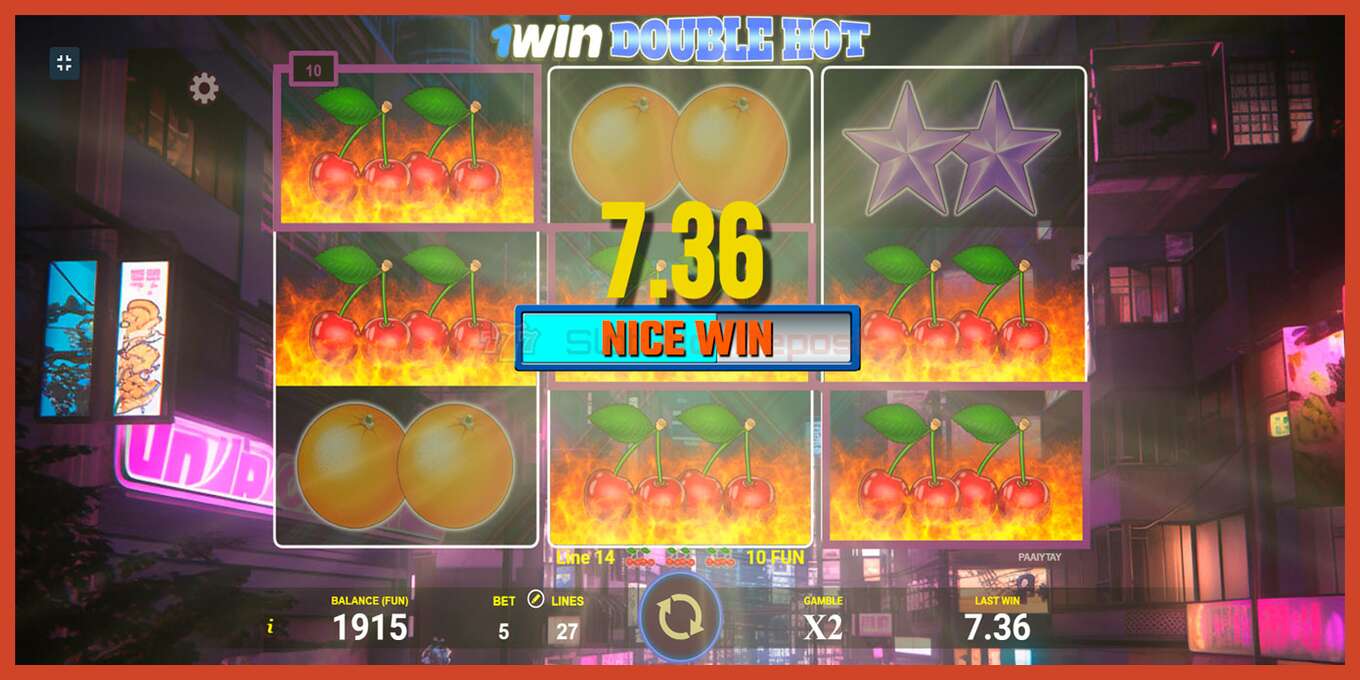 Slot screenshot: 1win Double Hot no deposit, number - 2