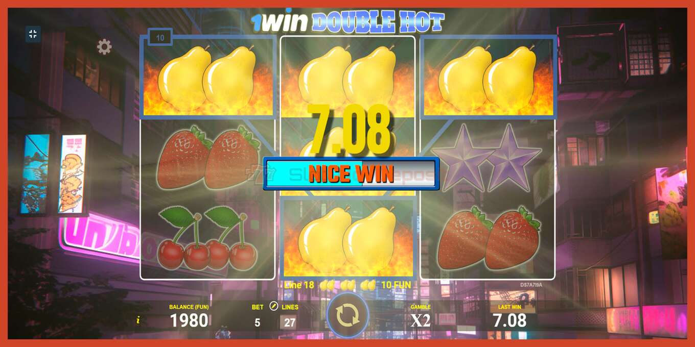 Slot screenshot: 1win Double Hot no deposit, number - 3