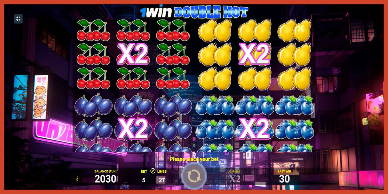 Slot screenshot: 1win Double Hot no deposit, number - 7