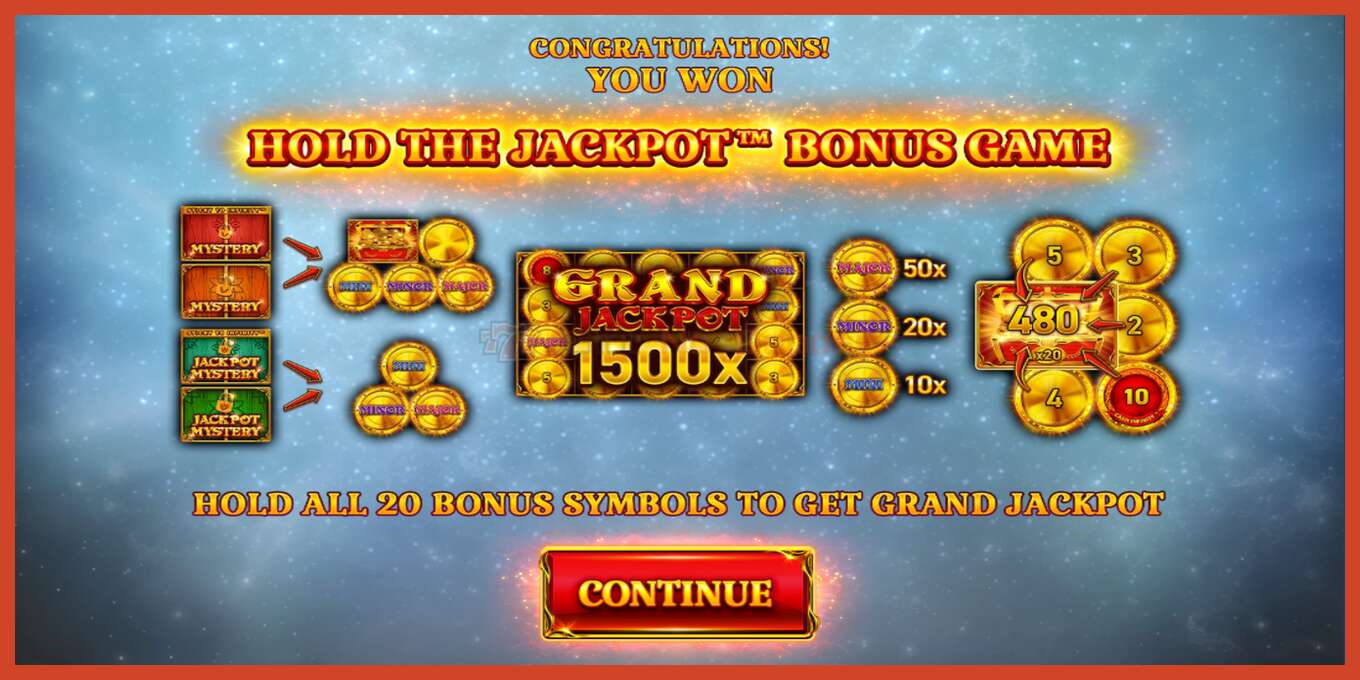 Slot තිර රුවක්: 20 Coins Score The Jackpot තැන්පතු නැත, අංකය - 3