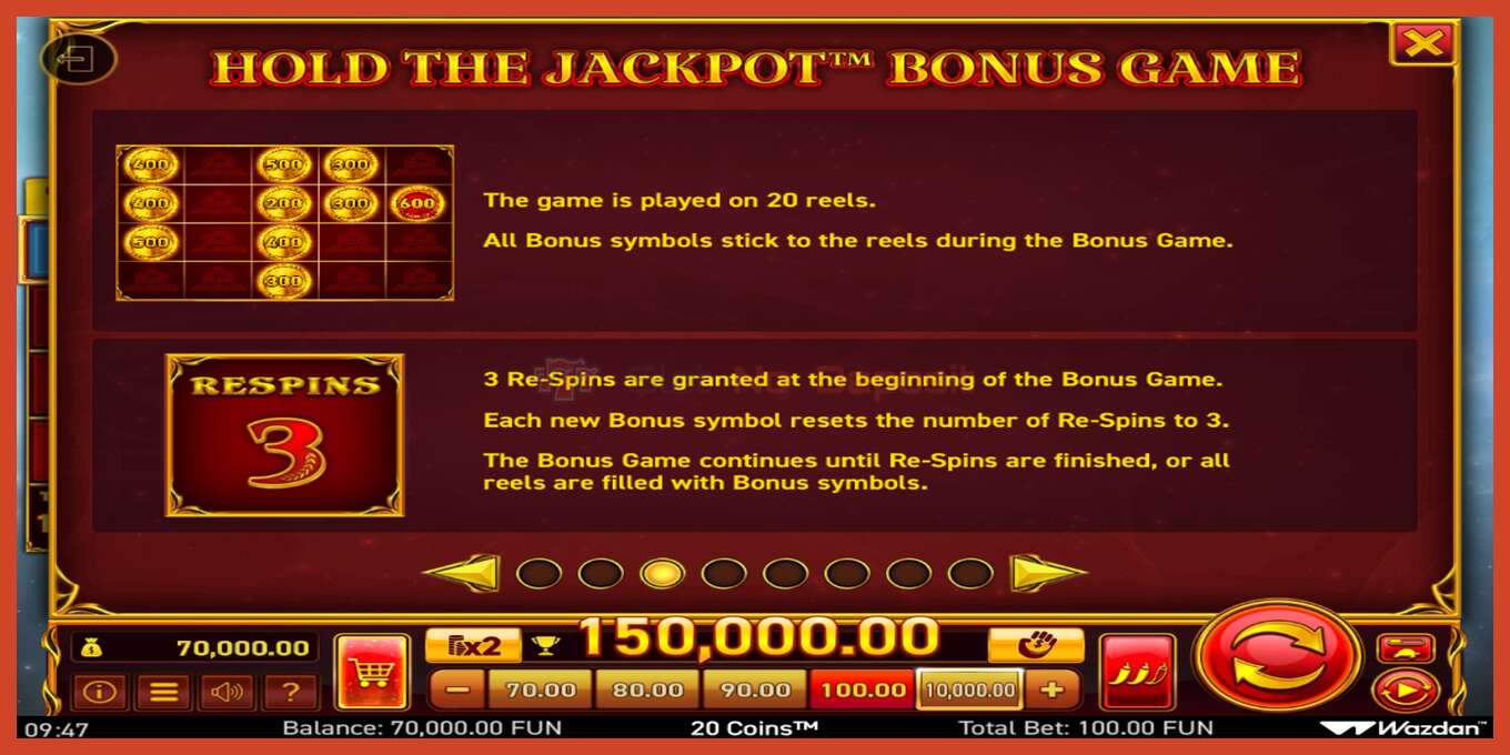 Slot තිර රුවක්: 20 Coins Score The Jackpot තැන්පතු නැත, අංකය - 5