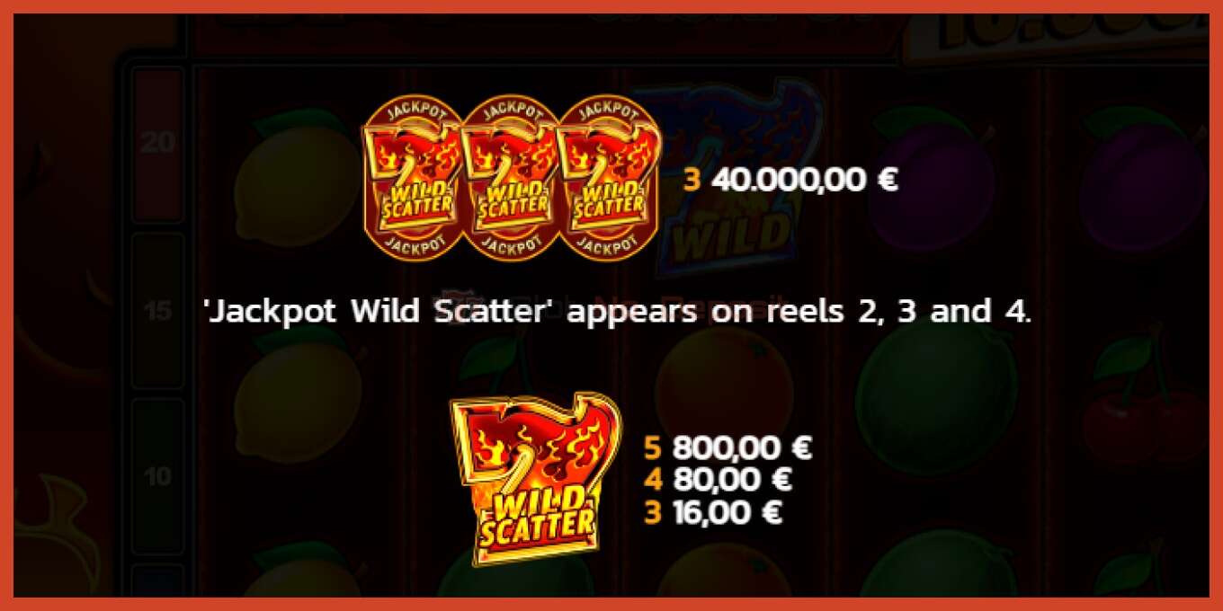 Slot screenshot: 20 Hot Strike Jackpot no deposit, number - 5