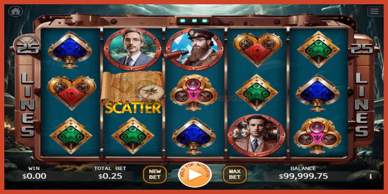 Slot screenshot: 20000 Leagues under the Sea no deposit, number - 1