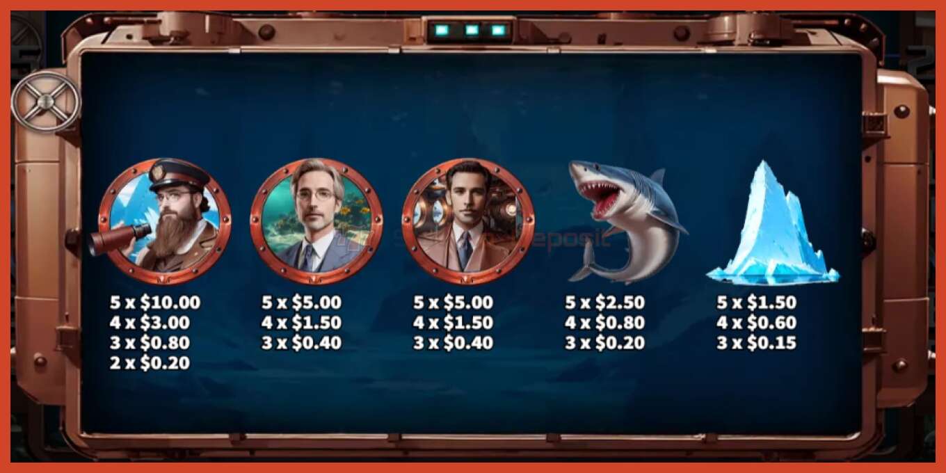 Slot screenshot: 20000 Leagues under the Sea no deposit, number - 5