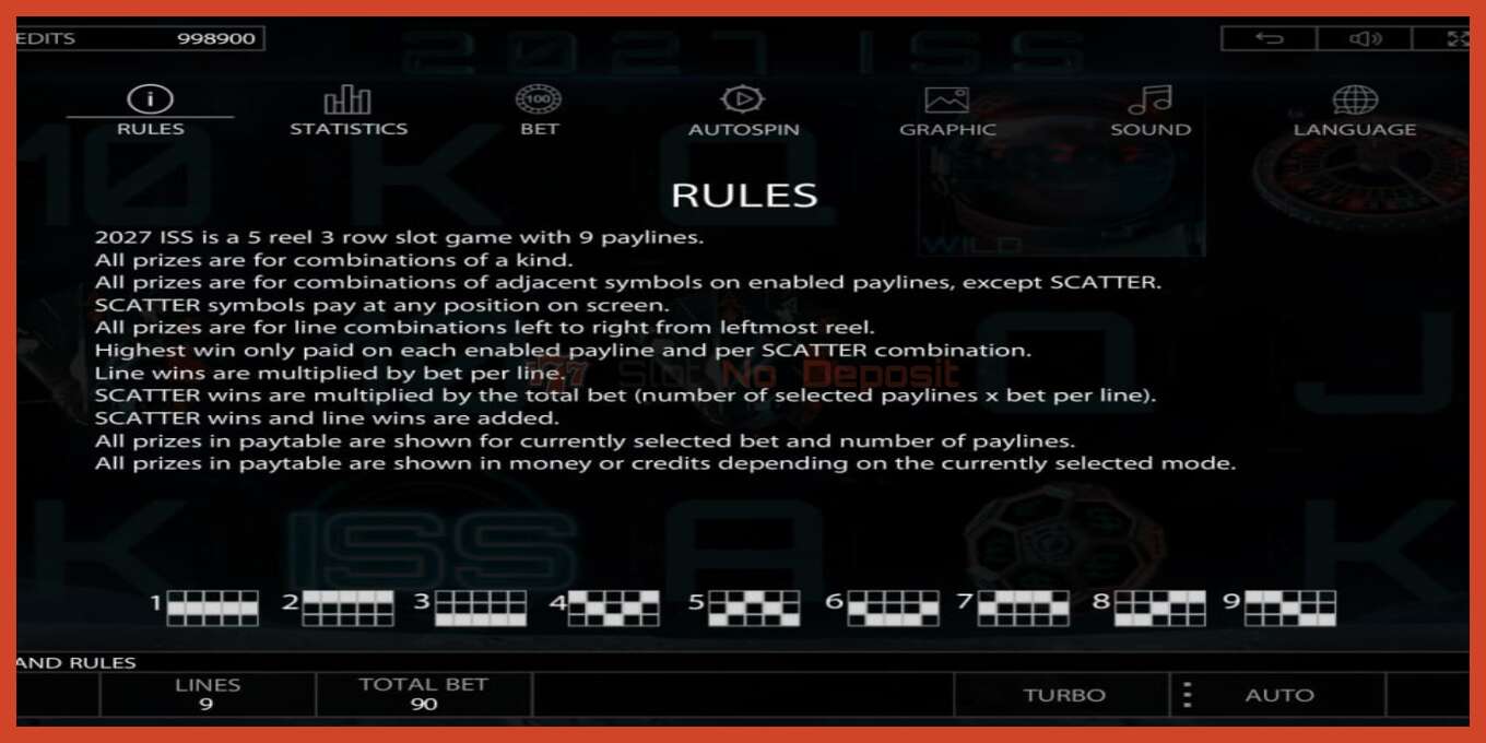 Slot screenshot: 2027 ISS no deposit, number - 7