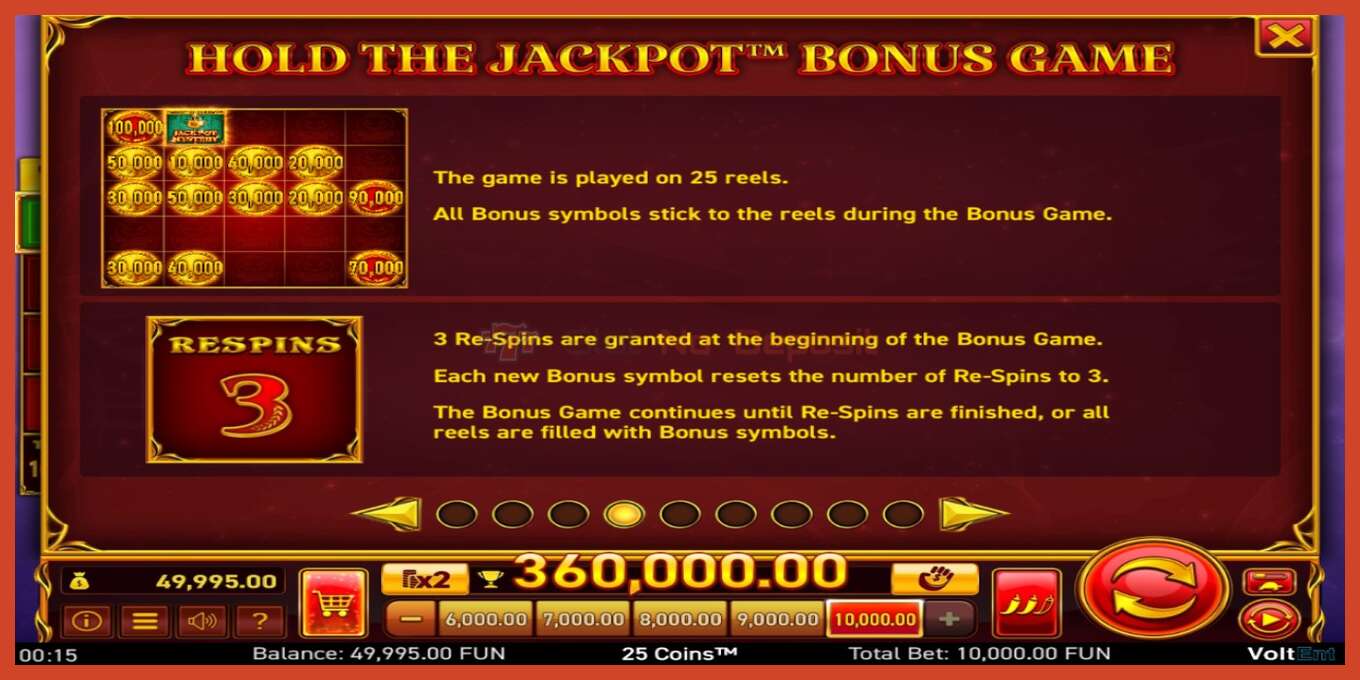 Slot скриншоту: 25 Coins Halloween Jackpots депозит жок, саны - 5