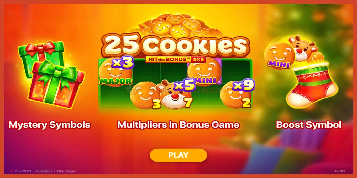 Slot screenshot: 25 Cookies: Hit the Bonus no deposit, number - 1