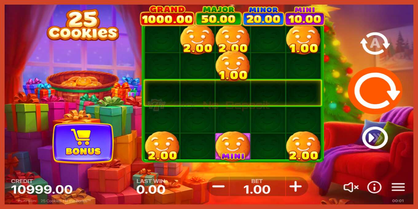 Slot screenshot: 25 Cookies: Hit the Bonus no deposit, number - 2