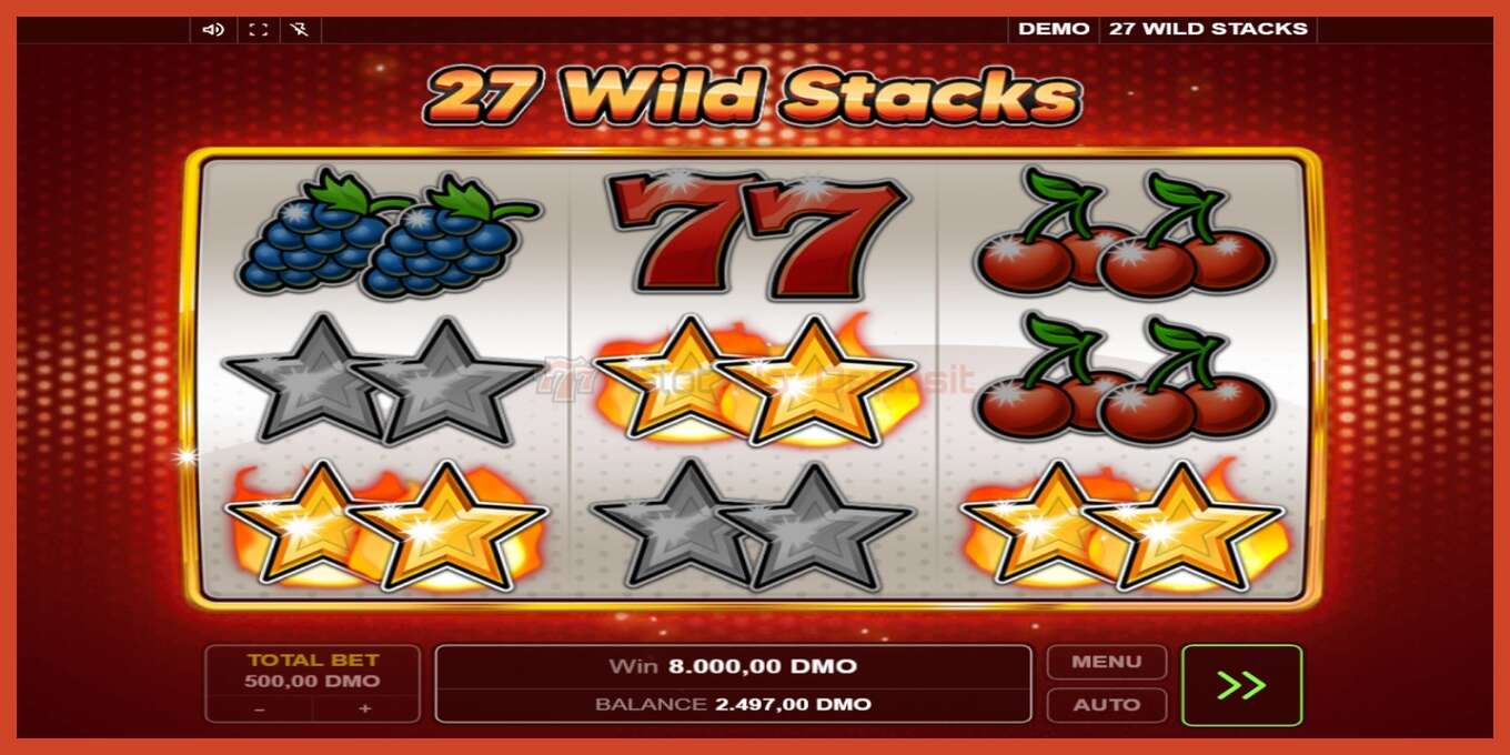 Снимак екрана слота: 27 Wild Stacks без депозита, број - 2