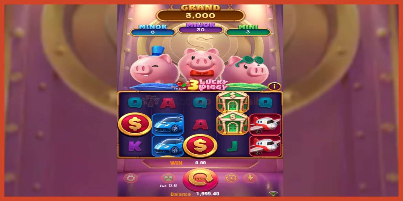 فتحة لقطة الشاشة: 3 Lucky Piggy لا إيداع, رقم - 2