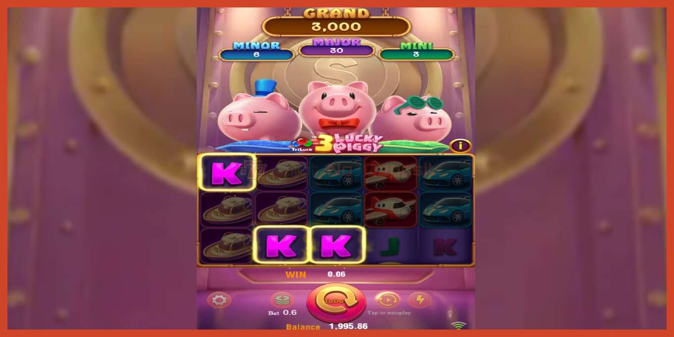 فتحة لقطة الشاشة: 3 Lucky Piggy لا إيداع, رقم - 3