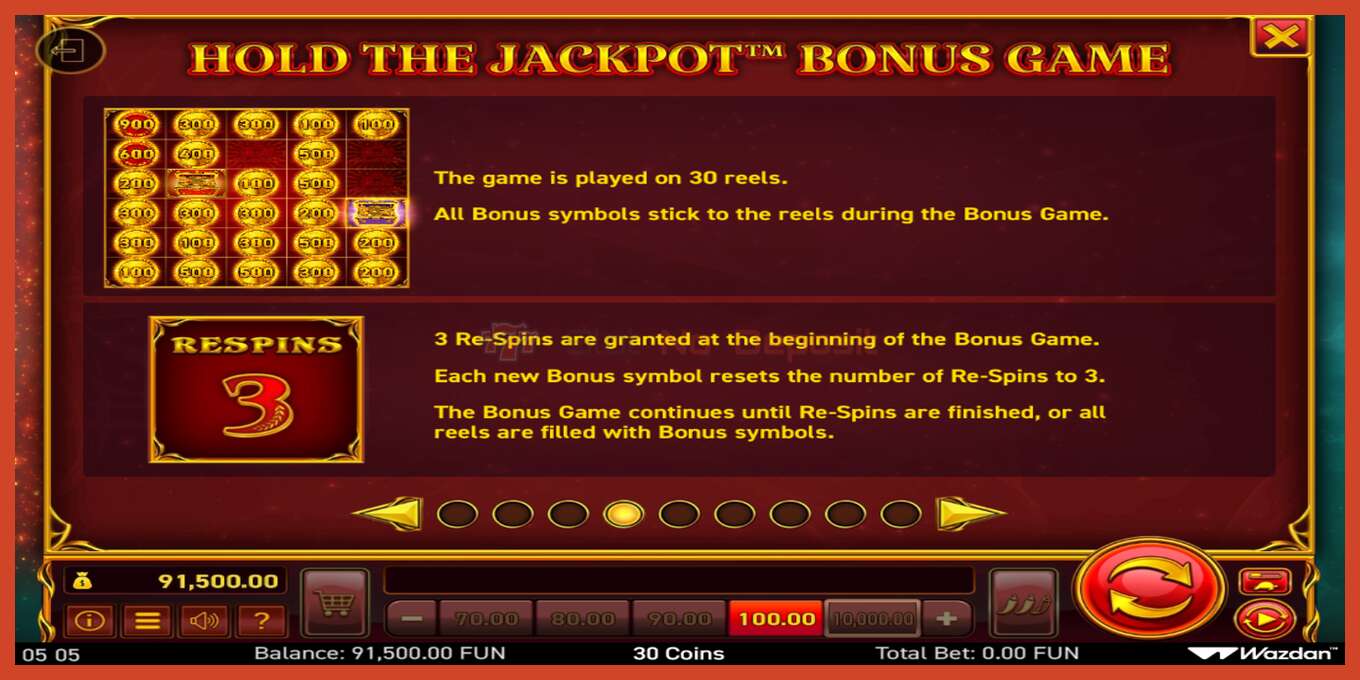 فتحة لقطة الشاشة: 30 Coins Score The Jackpot لا إيداع, رقم - 7