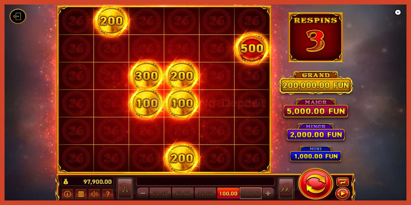 Tangkapan skrin slot: 36 Coins tiada deposit, nombor - 4