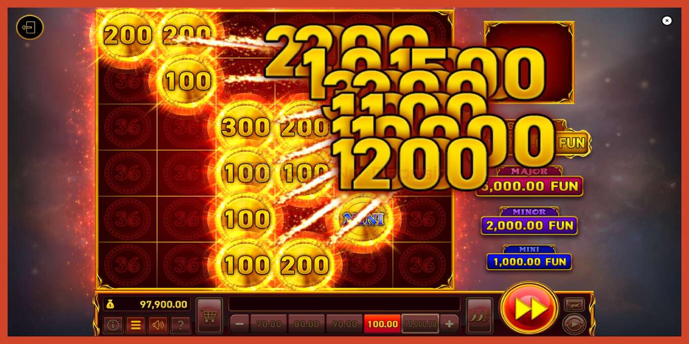 Tangkapan skrin slot: 36 Coins tiada deposit, nombor - 5