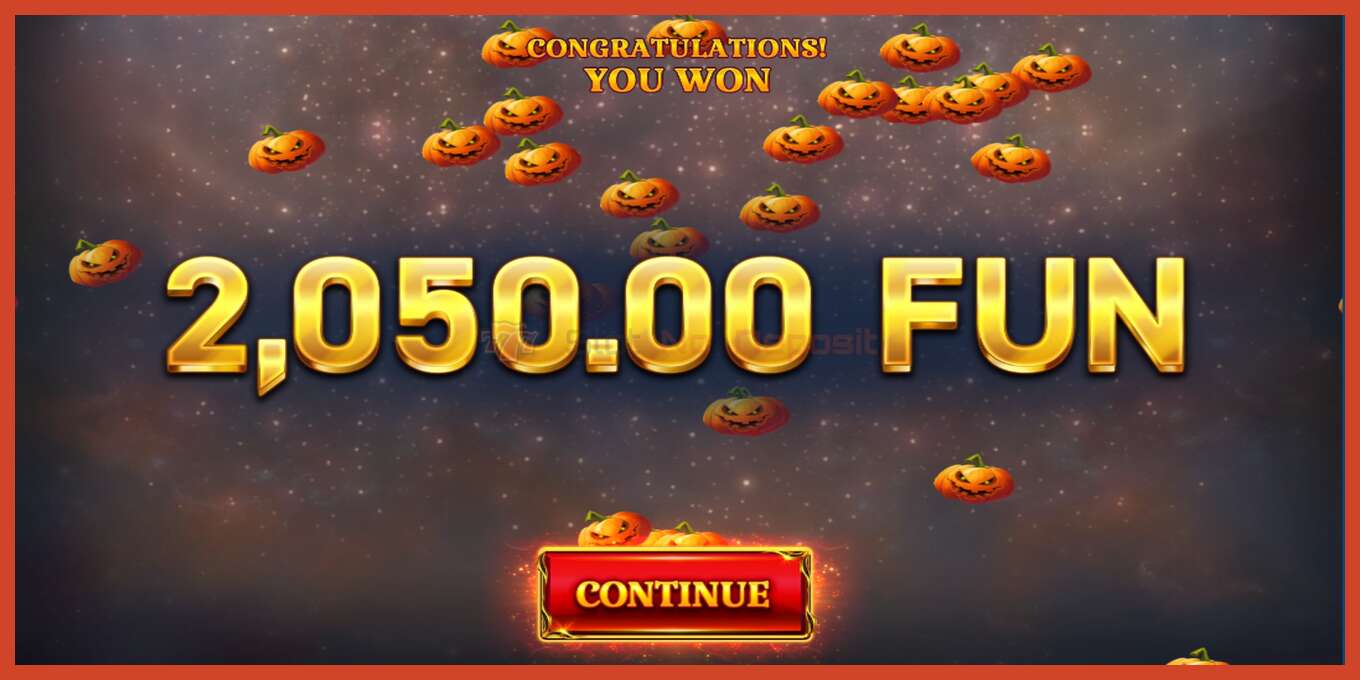 Slot screenshot: 36 Coins Halloween Jackpots no deposit, number - 3