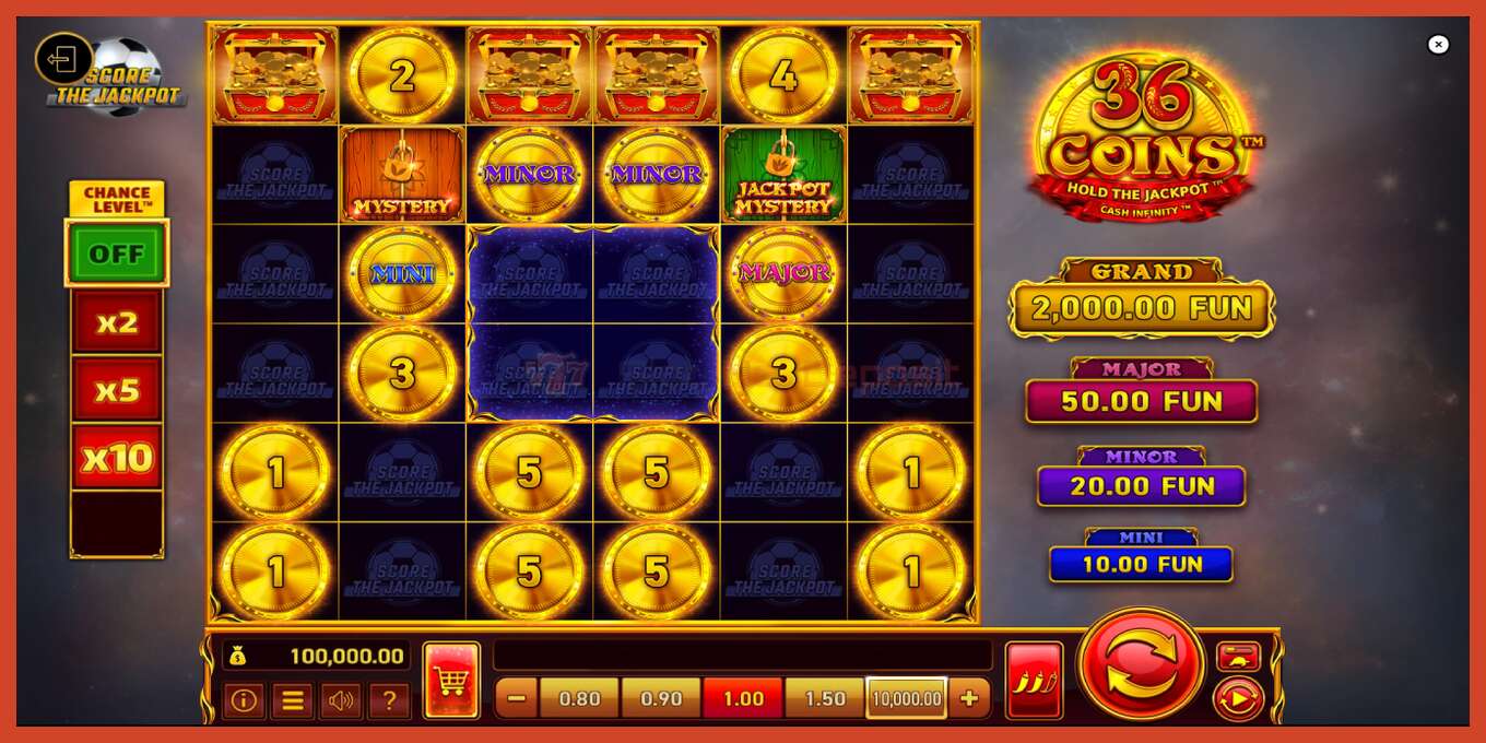 Слот скриншоты: 36 Coins Score The Jackpot депозит жоқ, саны - 2