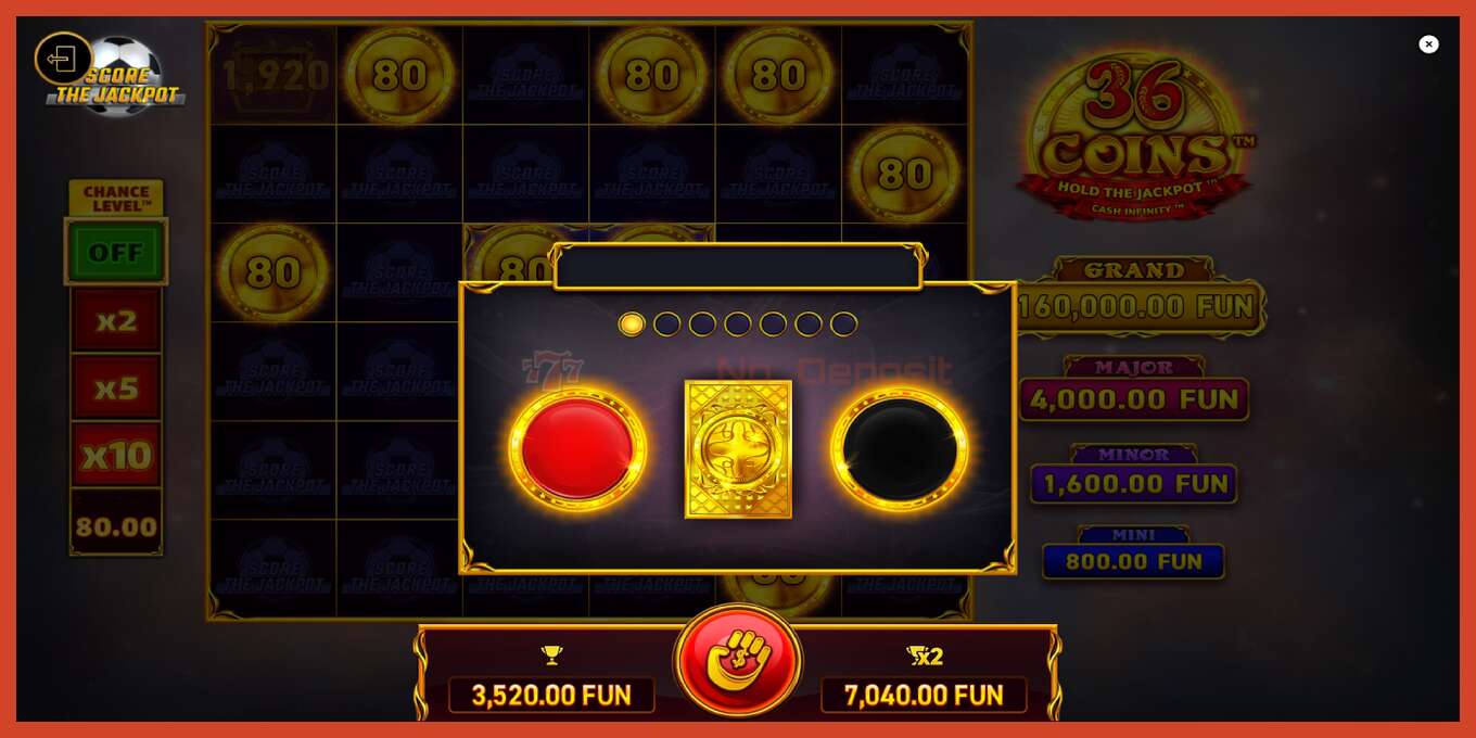 Слот скриншоты: 36 Coins Score The Jackpot депозит жоқ, саны - 6