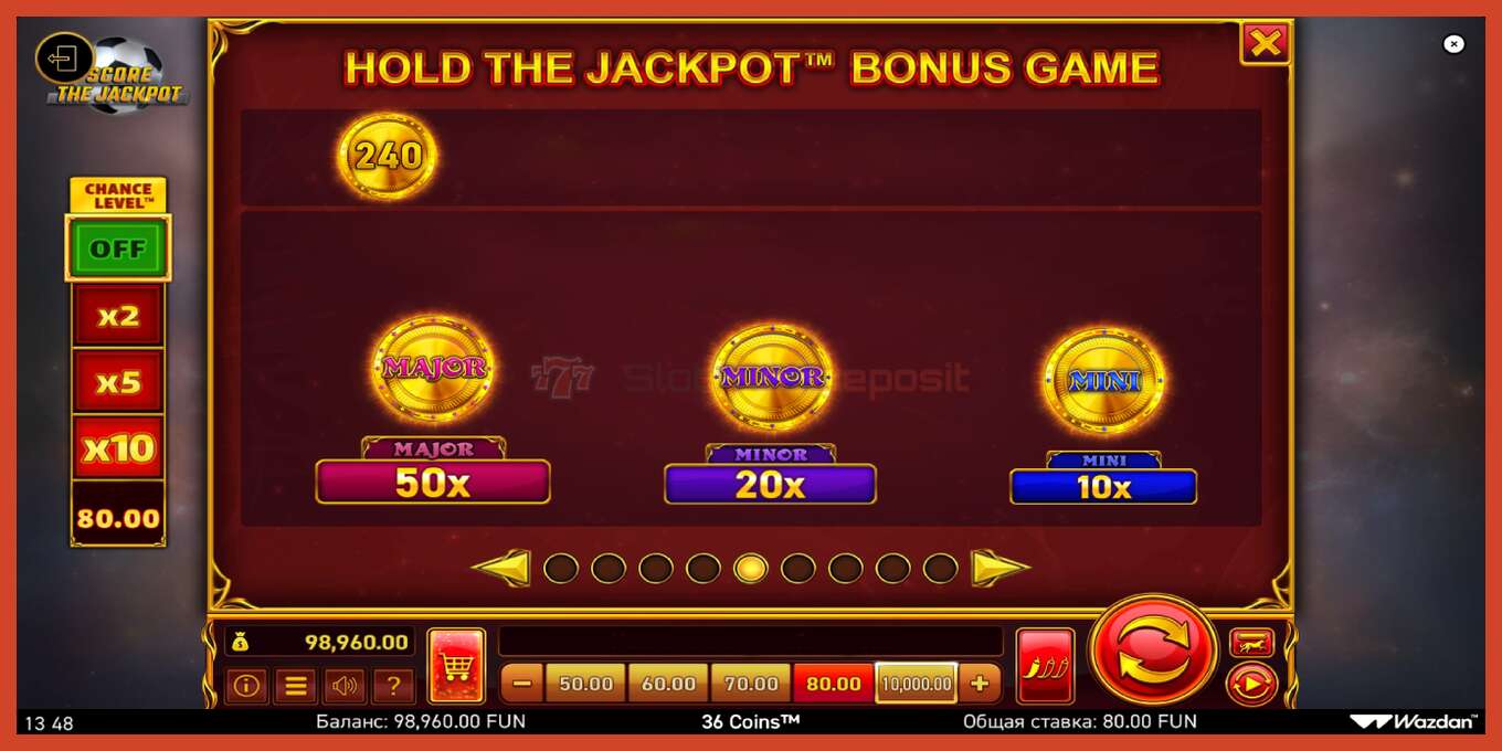 Слот скриншоты: 36 Coins Score The Jackpot депозит жоқ, саны - 7