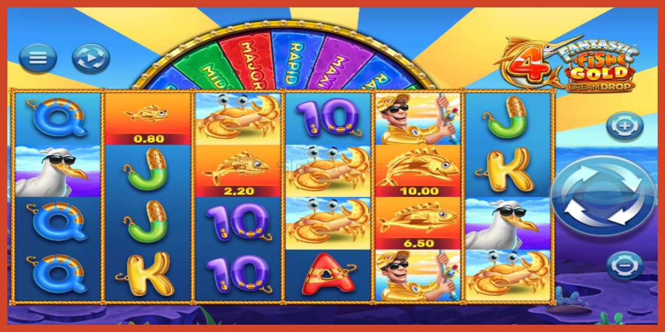 Slot screenshot: 4 Fantastic Fish Gold Dream Drop bez depozita, broj - 4