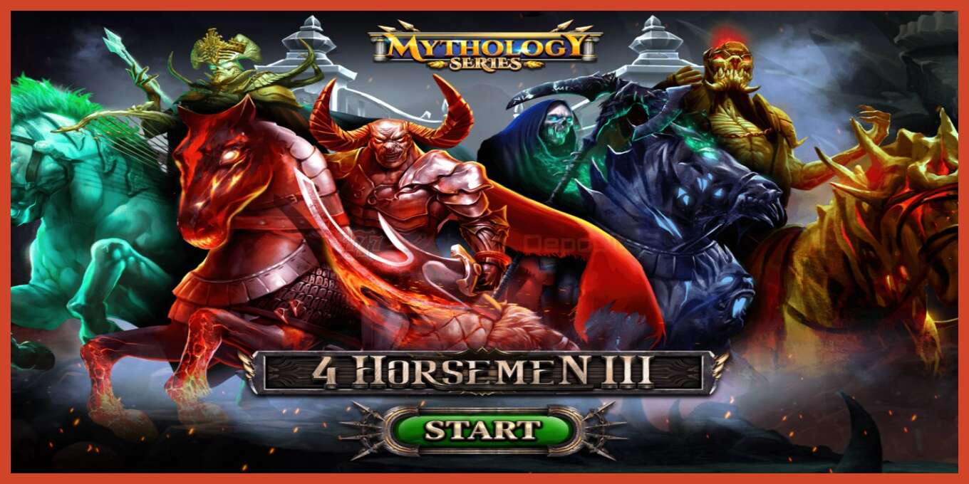 Slot screenshot: 4 Horsemen III no deposit, number - 1