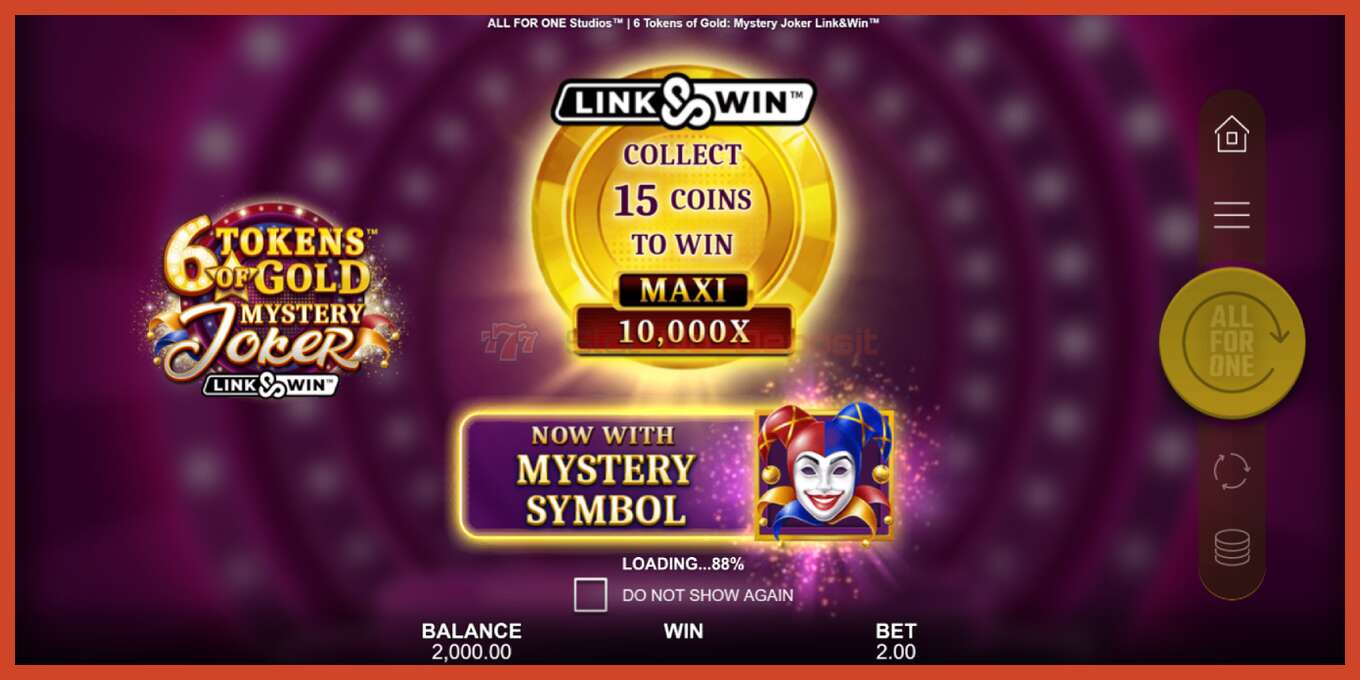 Slot skrinshoti: 6 Tokens of Gold: Mystery Joker Link & Win depozit yoq, raqam - 1