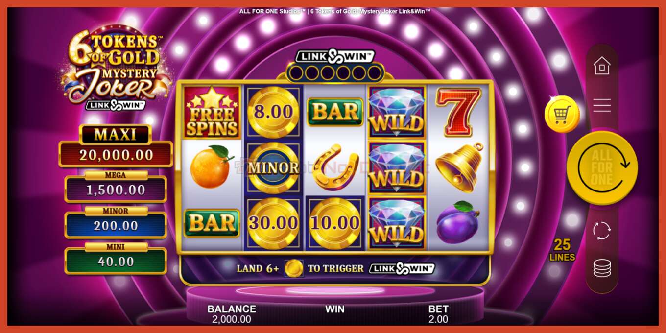 Slot skrinshoti: 6 Tokens of Gold: Mystery Joker Link & Win depozit yoq, raqam - 2