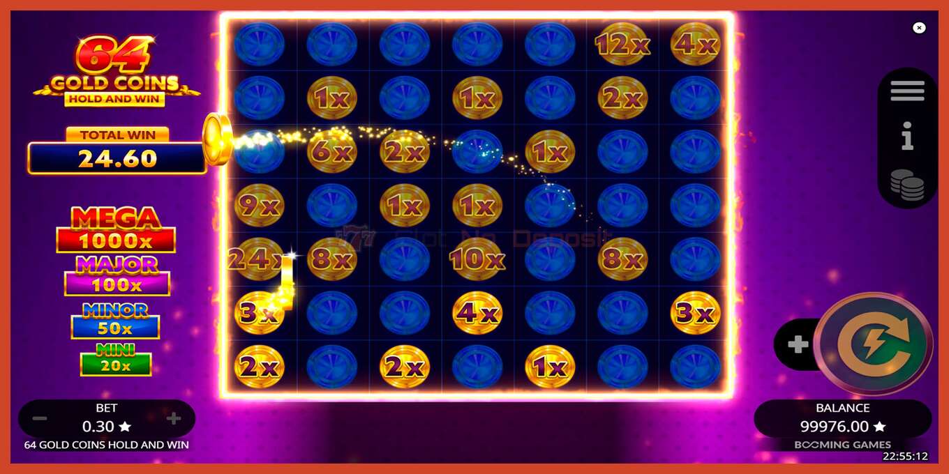 Slot screenshot: 64 Gold Coins Hold and Win no deposit, number - 6