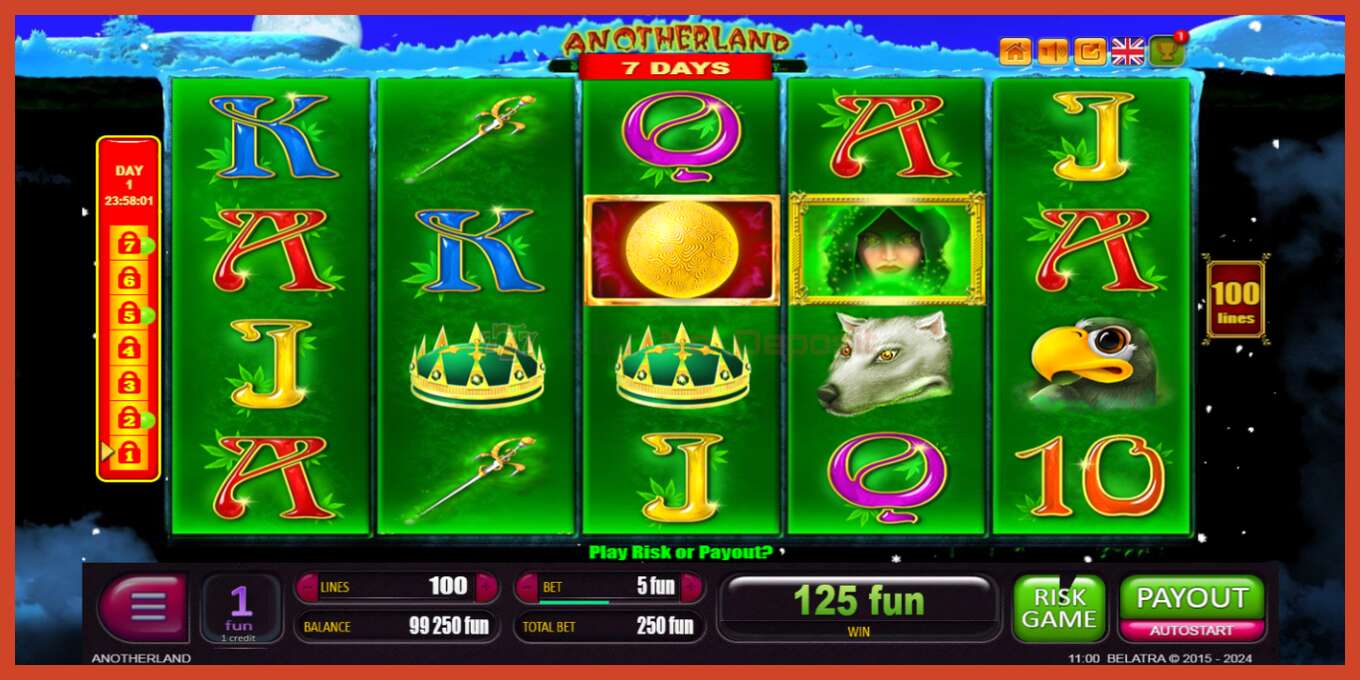 Slot screenshot: 7 Days Anotherland no deposit, number - 3