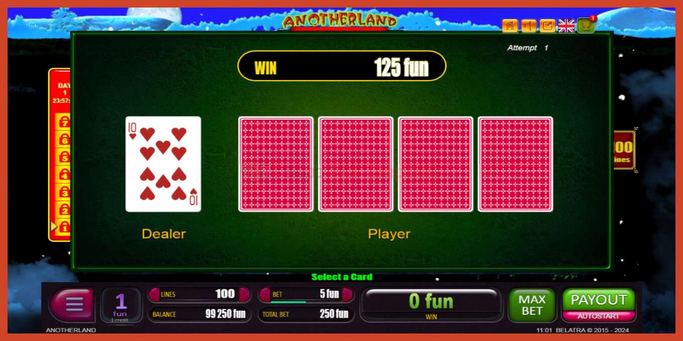 Slot screenshot: 7 Days Anotherland no deposit, number - 4