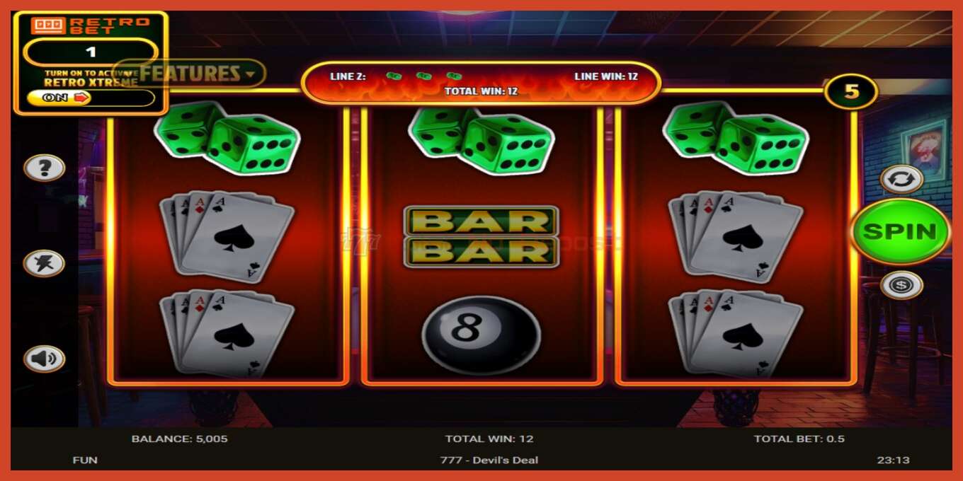 Slot screenshot: 777 Devils Deal bez depozita, broj - 3