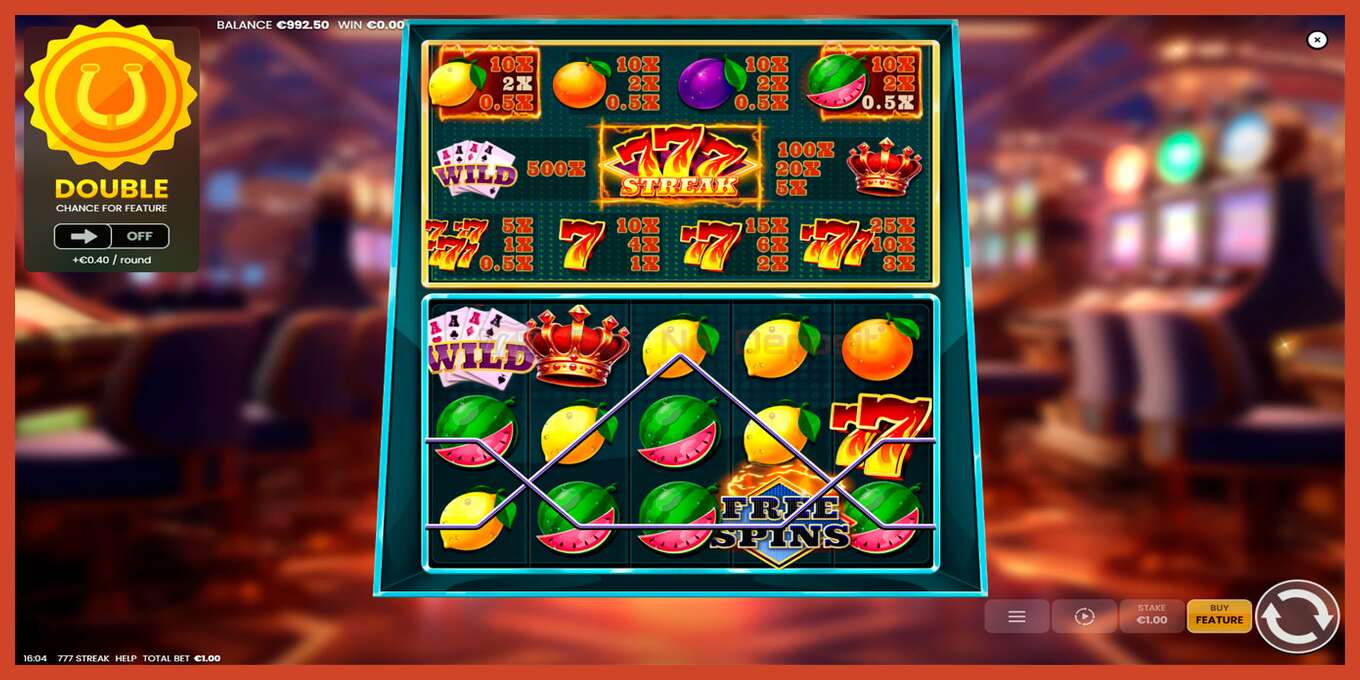 Slot screenshot: 777 Streak no deposit, number - 4