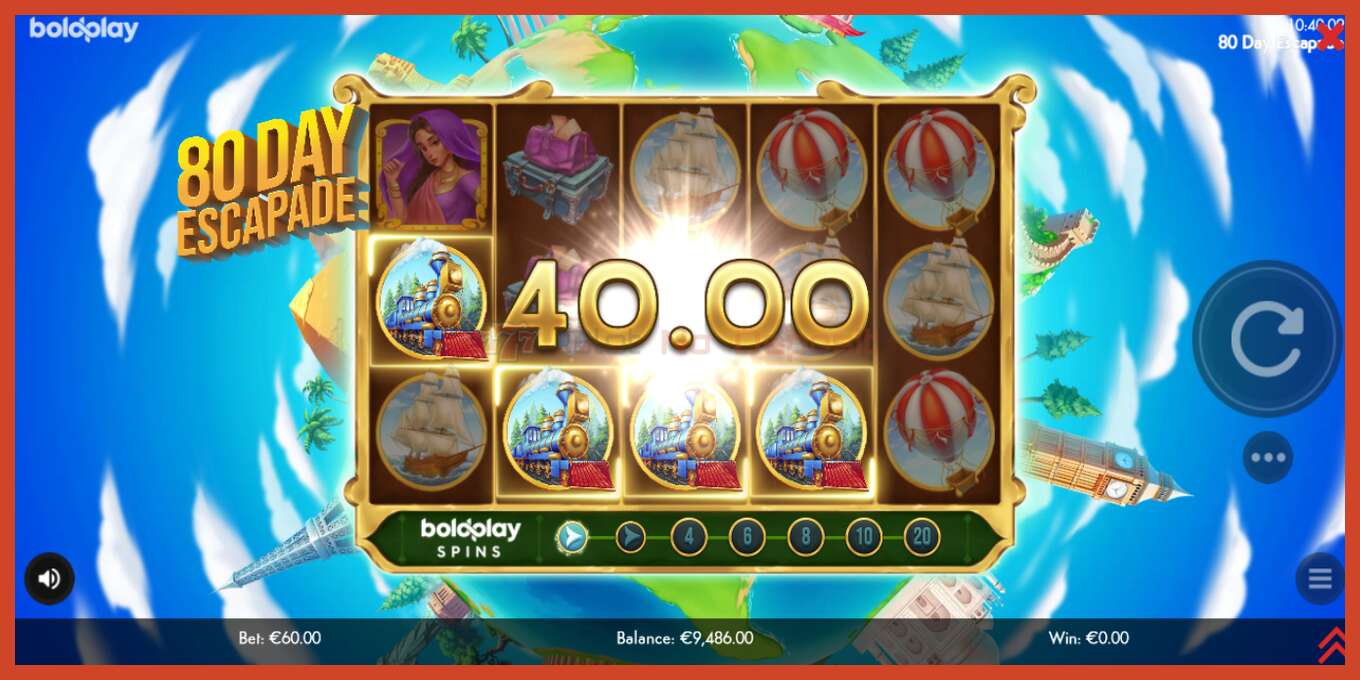 Slot screenshot: 80 Day Escapade bez depozita, broj - 3