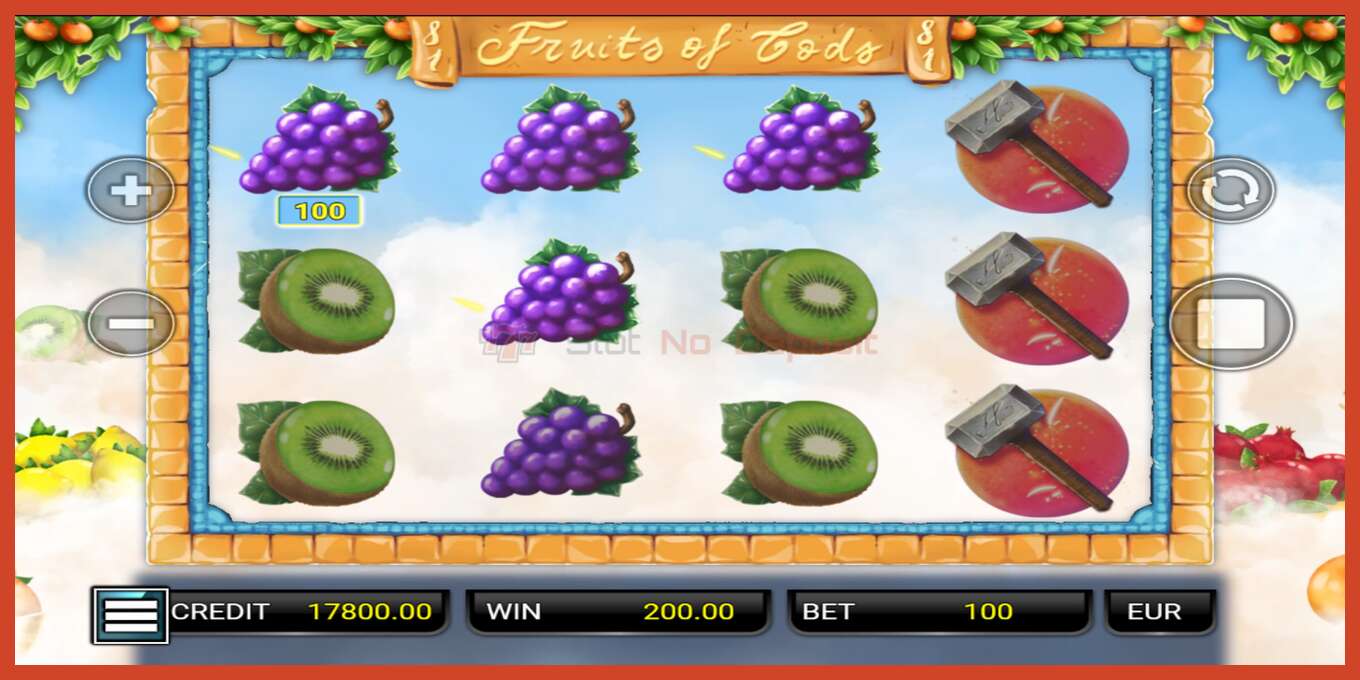 Slot skrinshoti: 81 Fruits of Gods depozit yoq, raqam - 2