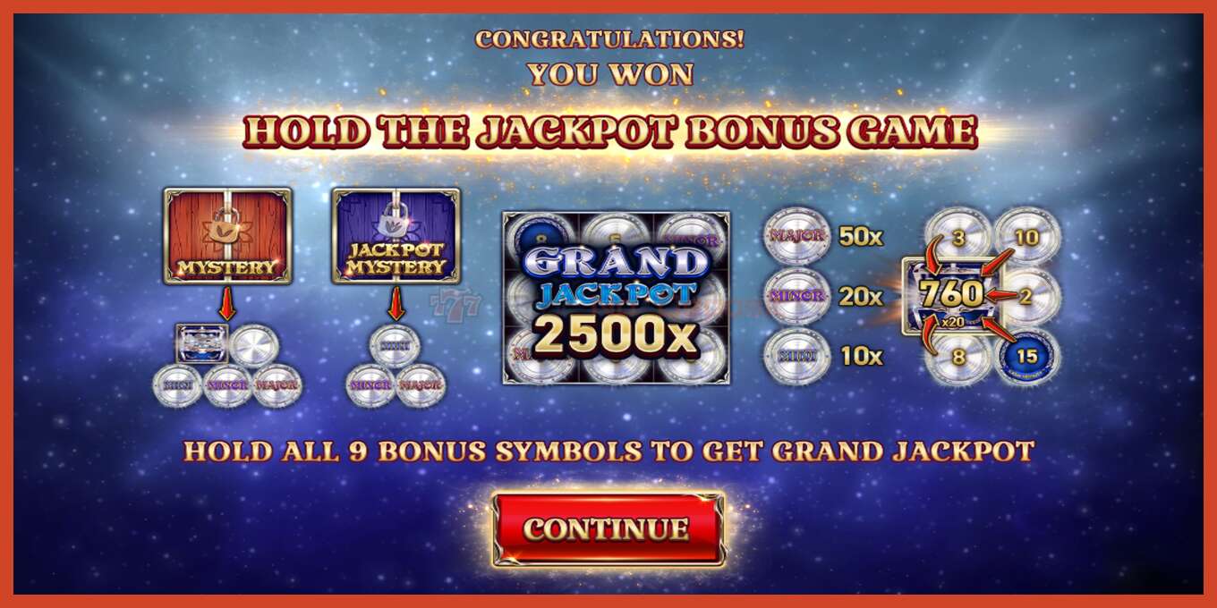 Pesa ekraanipilt: 9 Coins Grand Diamond Edition Score The Jackpot deposiiti pole, number - 3