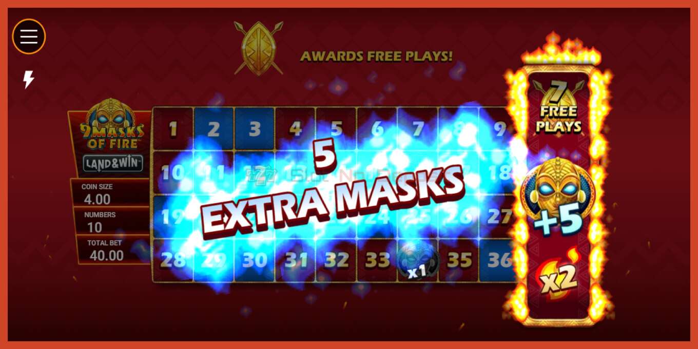 အထိုင်စခရင်ရှော့: 9 Masks of Fire Land & Win အပ်ငွေမရှိပါ။, နံပါတ် - 3